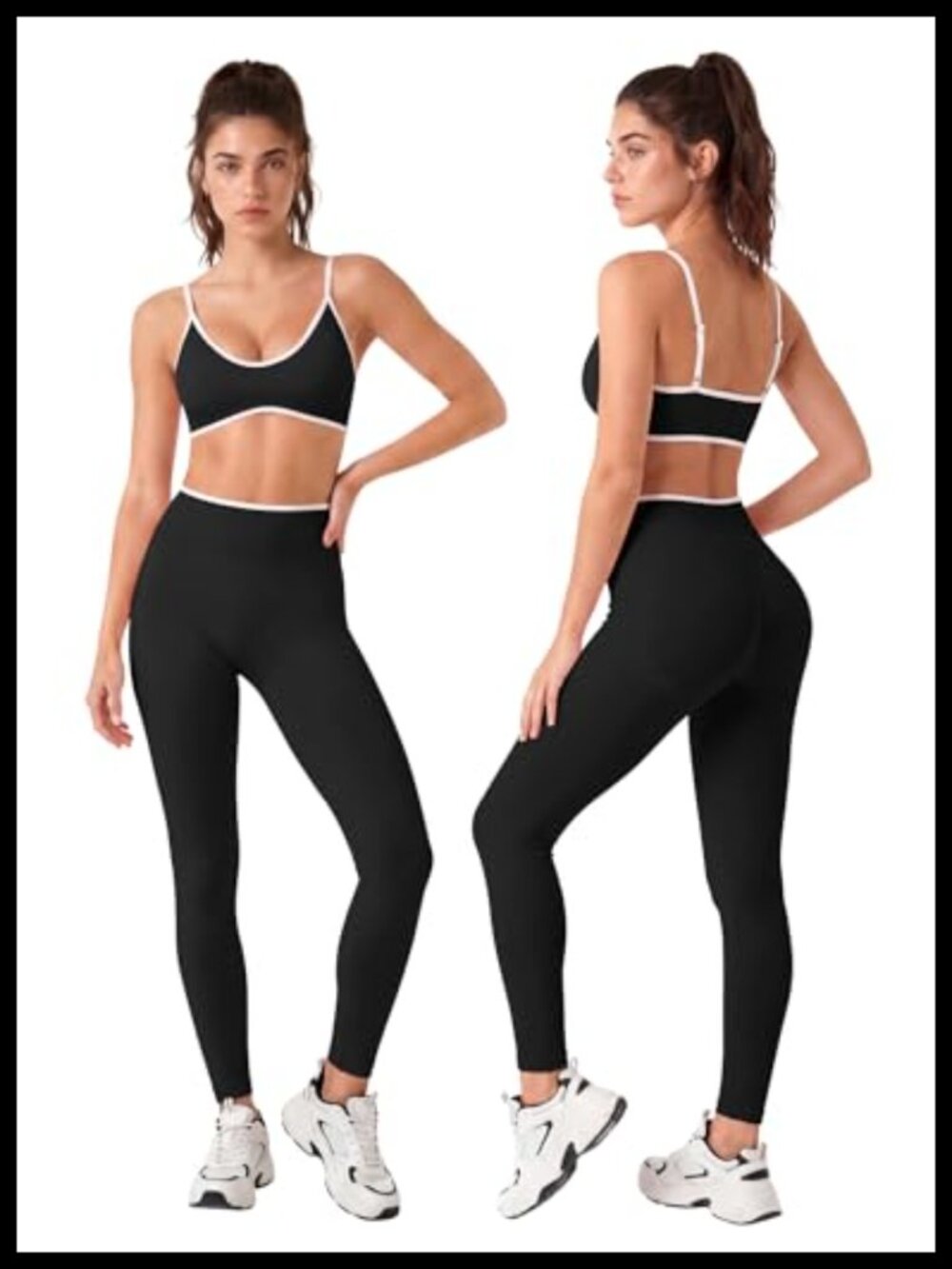 Seamless Workout Set Sports Bra Scrunch Butt Leggings